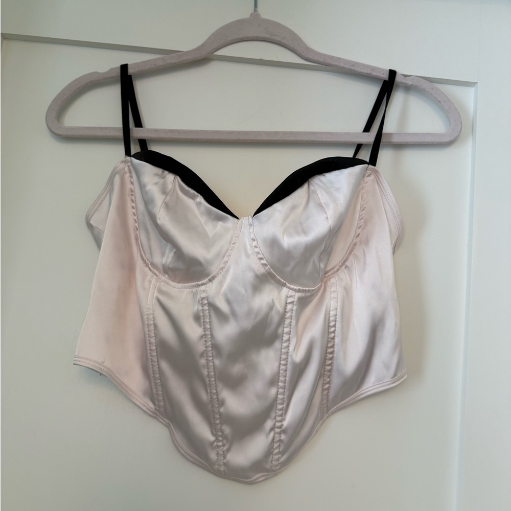 Large Shein Pale Pink Corset Top